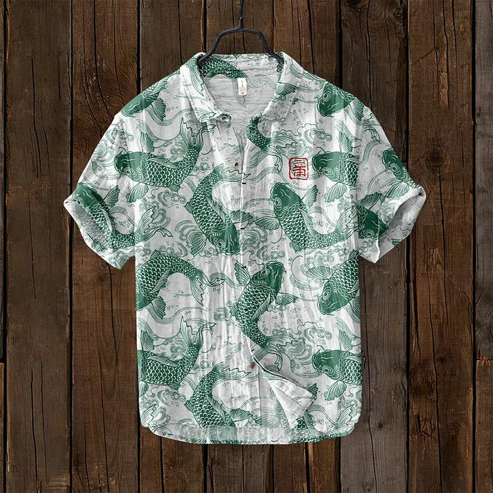 Men’s Printed Short Sleeve Shirt | Casual Summer Style