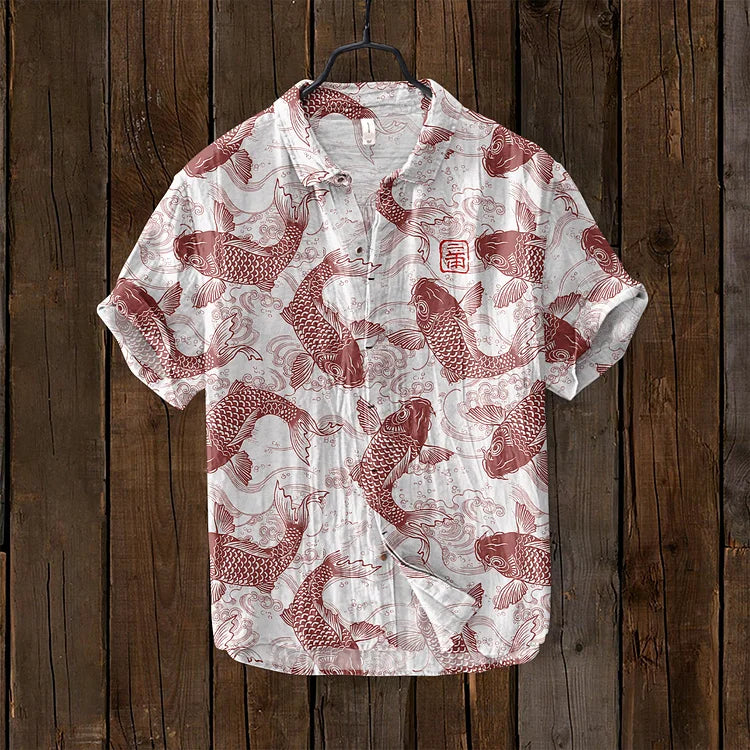 Men’s Printed Short Sleeve Shirt | Casual Summer Style
