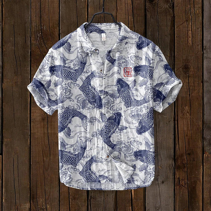 Men’s Printed Short Sleeve Shirt | Casual Summer Style