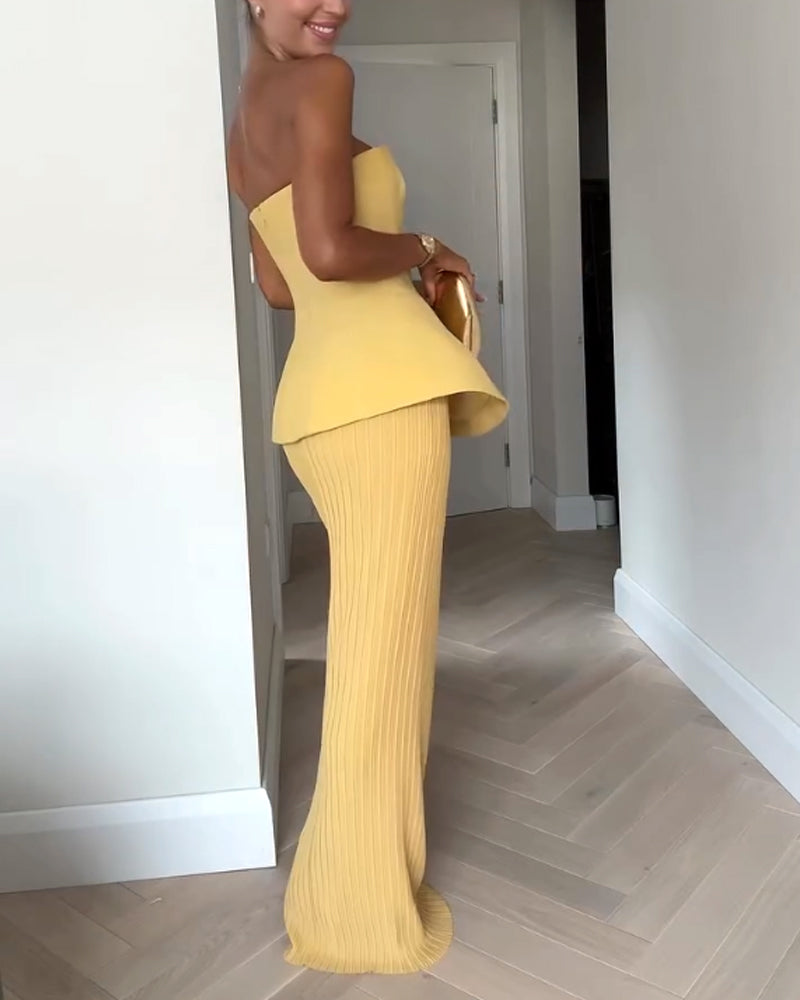 Delaney | Strapless Maxi Dress 3