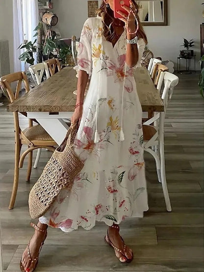 Dianna - Boho Tummy Coverage Dress 7
