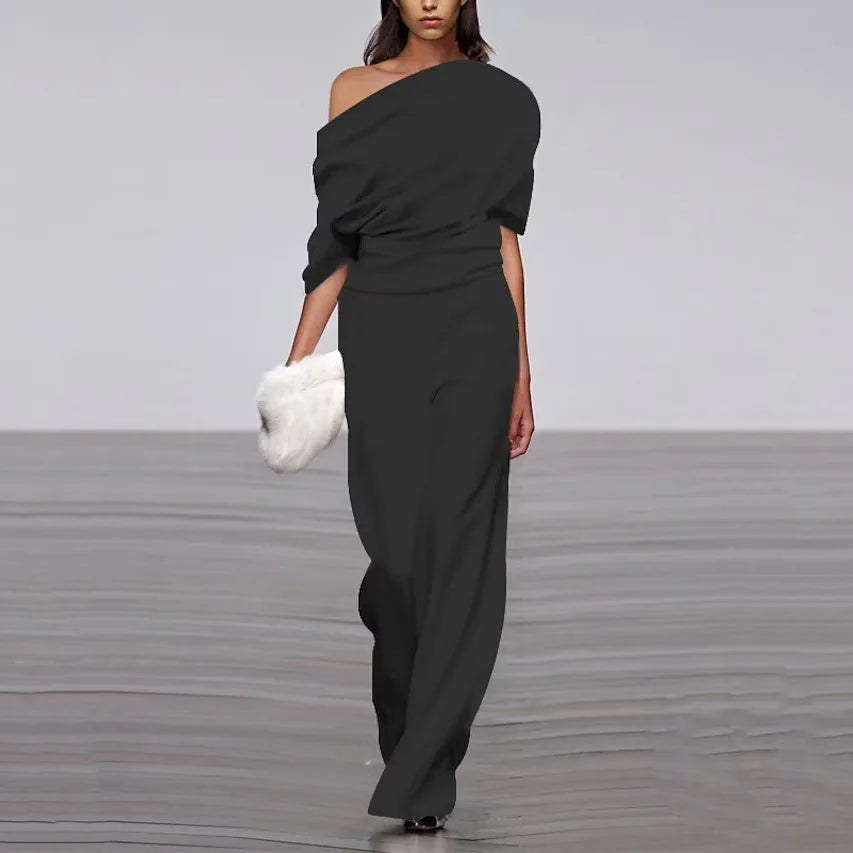 Elegant Spring Jumpsuit with Single-Breasted Neckline 1