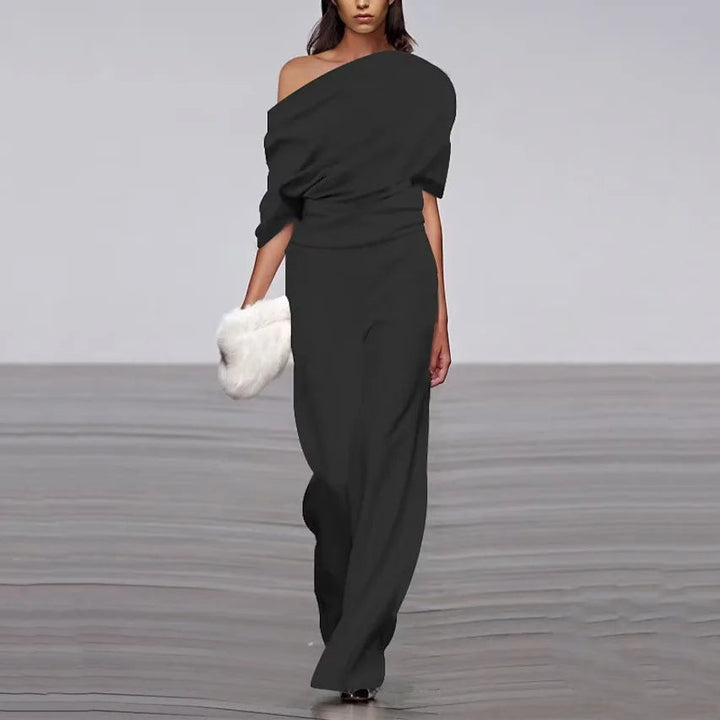 Elegant Spring Jumpsuit with Single-Breasted Neckline 1