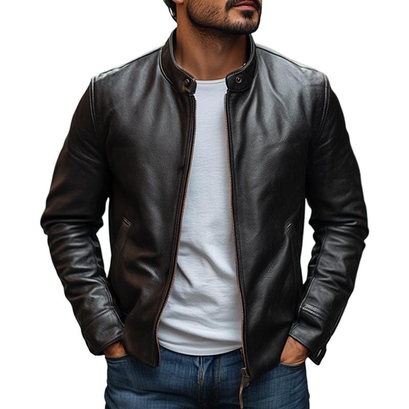 Elegant jacket with collar for men 1