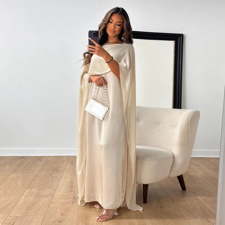 Women’s Maxi Dress with Cape Sleeves | Formal