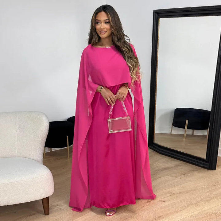 Women’s Maxi Dress with Cape Sleeves | Formal