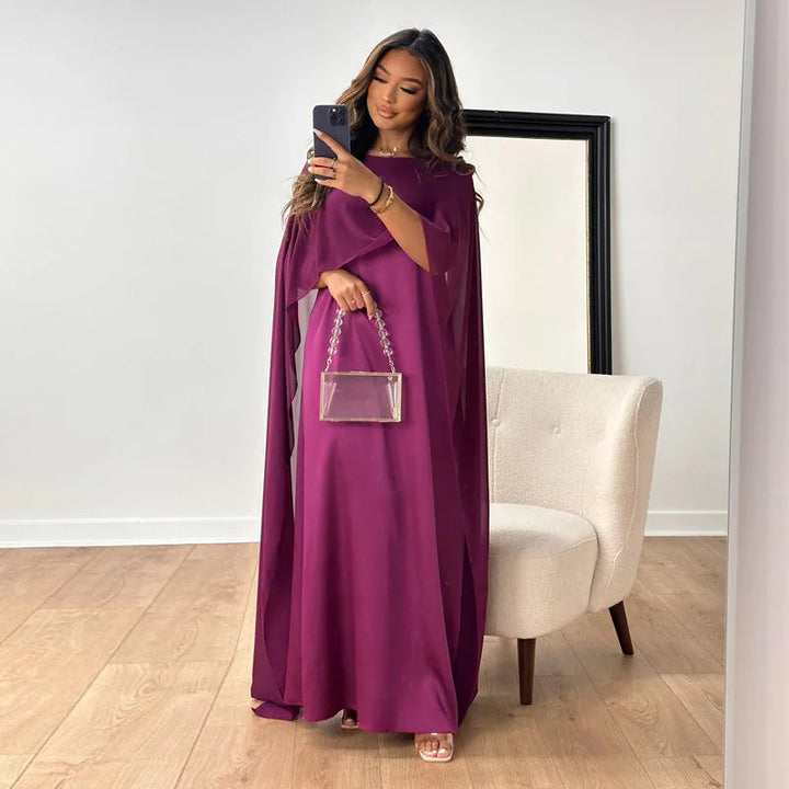 Women’s Maxi Dress with Cape Sleeves | Formal