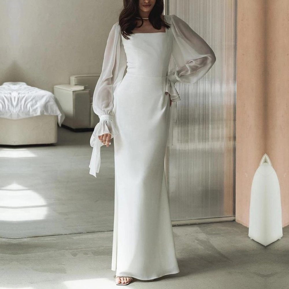 Women’s Long Sleeve Wedding Guest Dress | Maxi