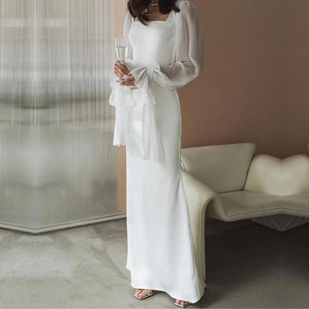 Women’s Long Sleeve Wedding Guest Dress | Maxi