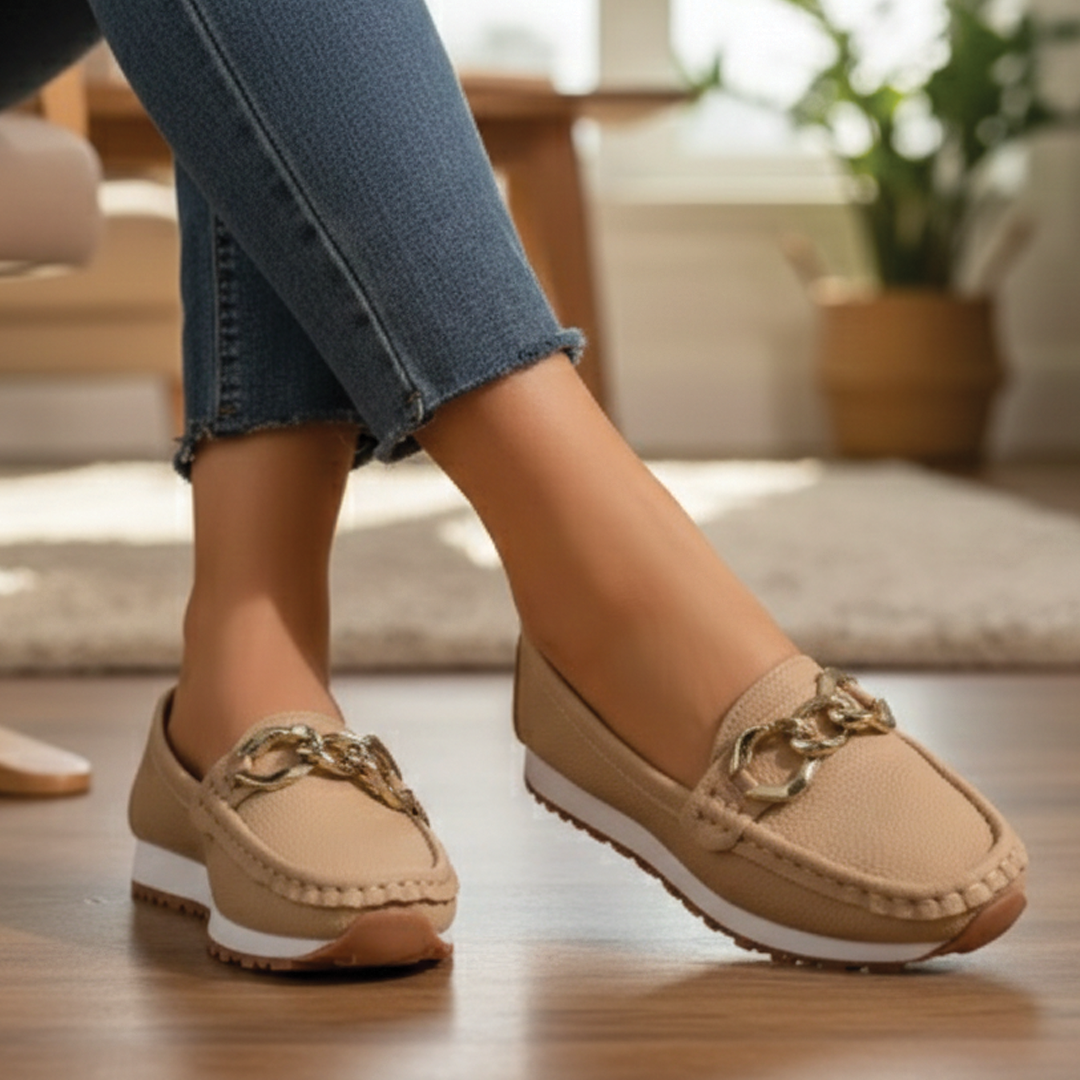 Flat Buckle Loafers for Women