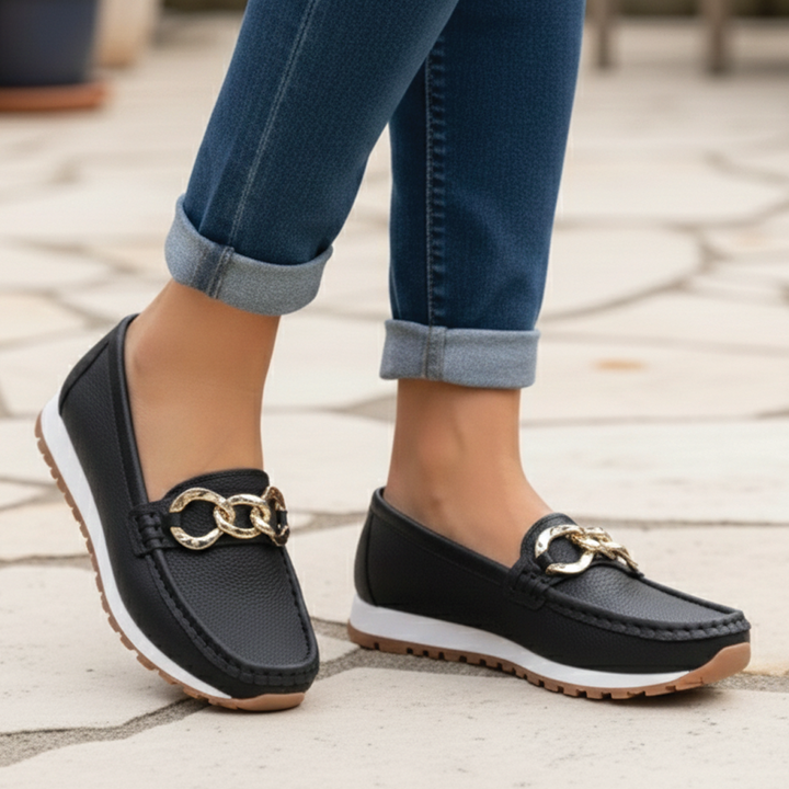 Flat Buckle Loafers for Women