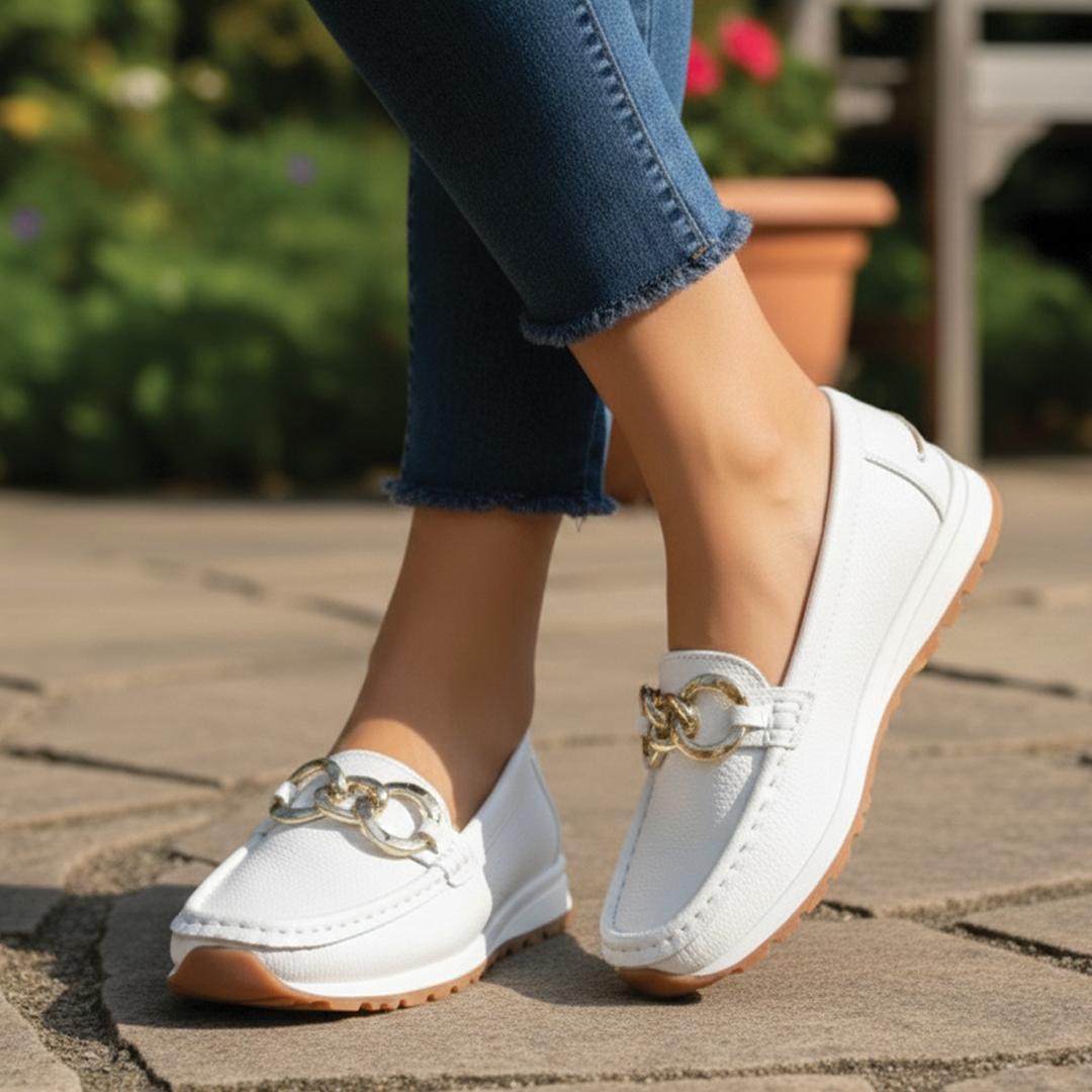 Flat Buckle Loafers for Women