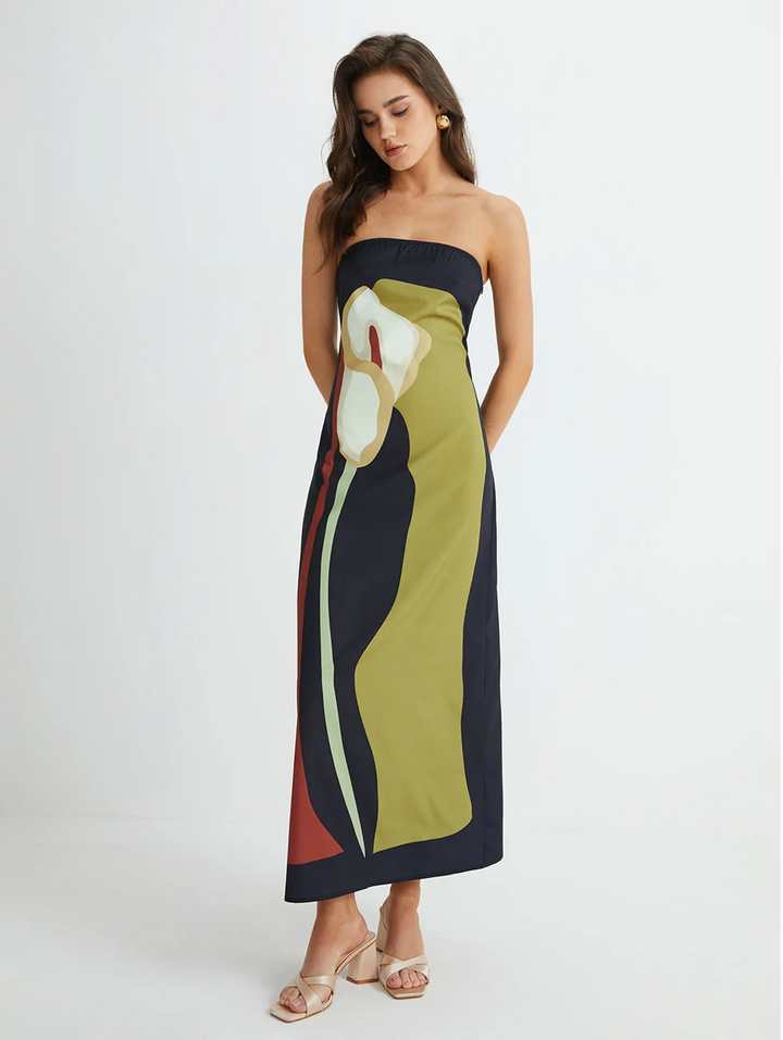 Women's Strapless Maxi Dress | Elegant Summer Style 2