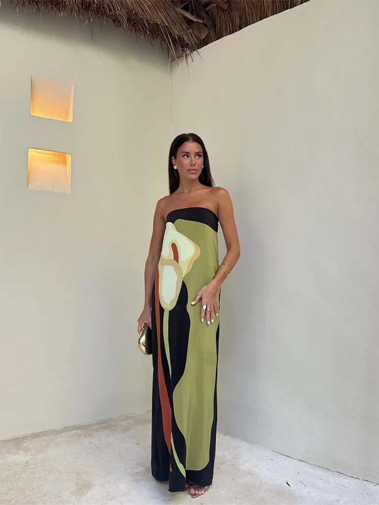 Women's Strapless Maxi Dress | Elegant Summer Style 6