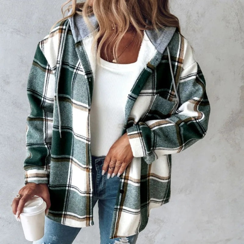 Emily | Checked autumn jacket for women 1