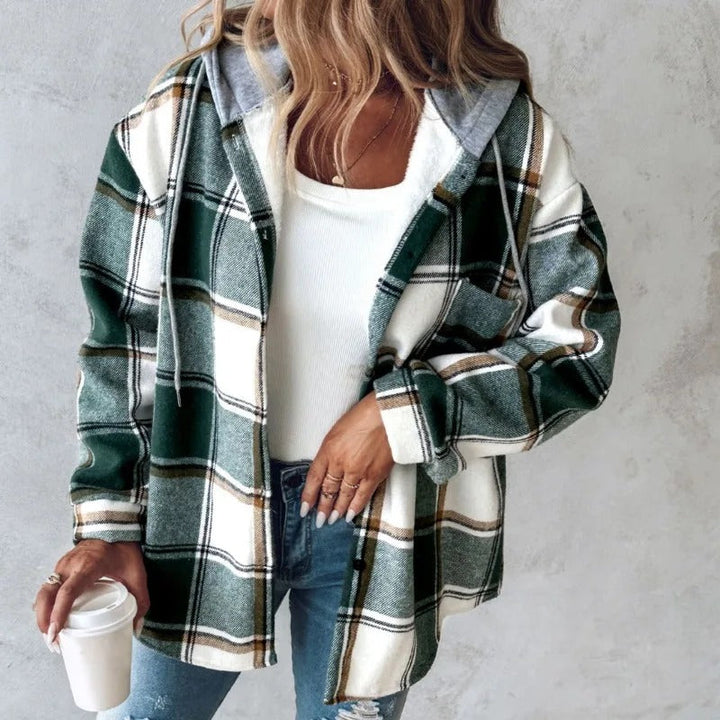 Emily | Checked autumn jacket for women 1