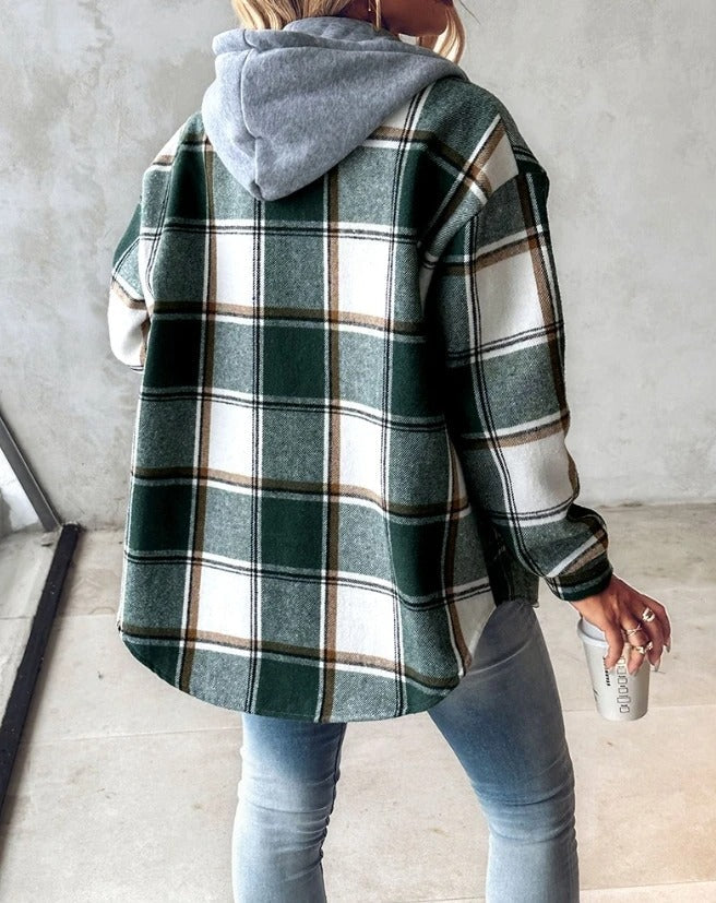 Emily | Checked autumn jacket for women 2