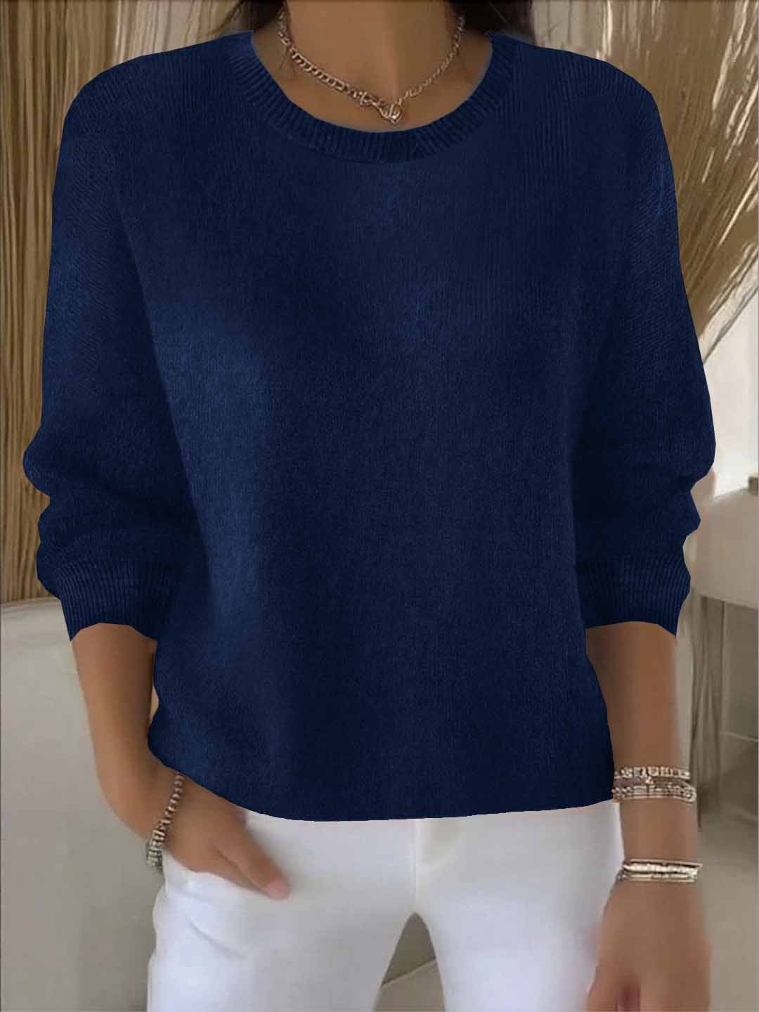 Women's Sophisticated Knit Jumper Relaxed Fit