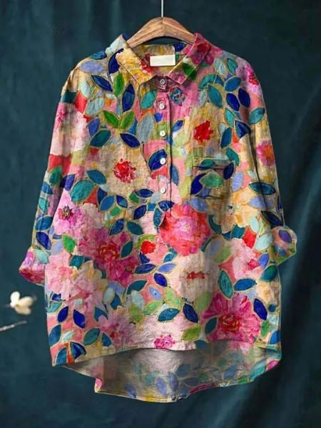 Women's Blooming Floral Everyday Blouse