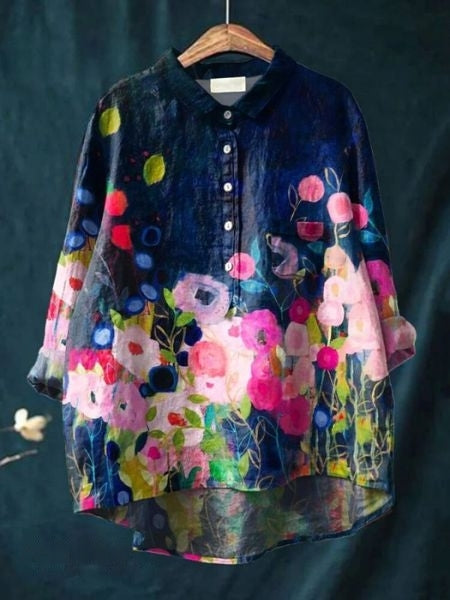 Women's Blooming Floral Everyday Blouse