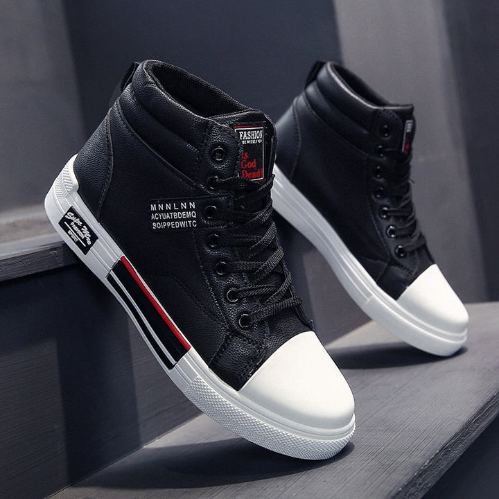 Shoes High Top Lace Up Design for Men