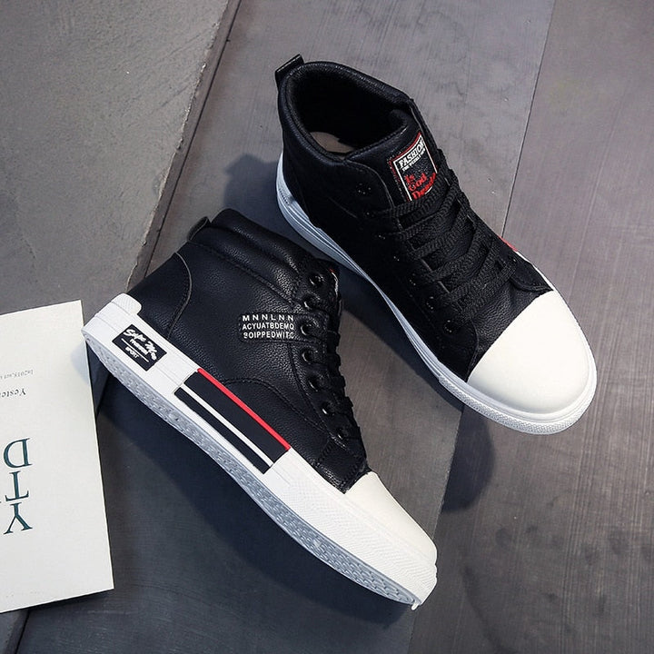 Shoes High Top Lace Up Design for Men