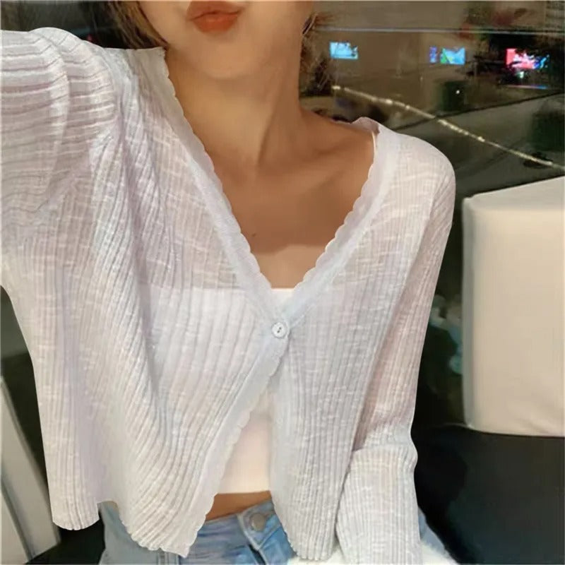 Women’s Open Front Knit Cardigan | Summer Style