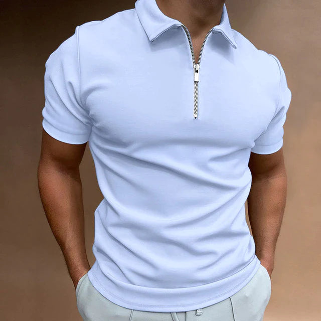 Hugo's Polo | Casual men's polo with zipper 7