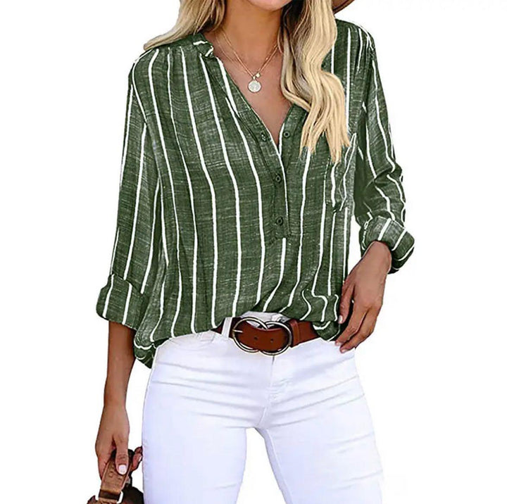 Women's Striped Casual Blouse