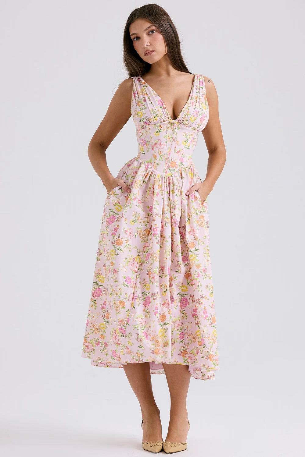 Women's Sunshine Wedding Midi Dress