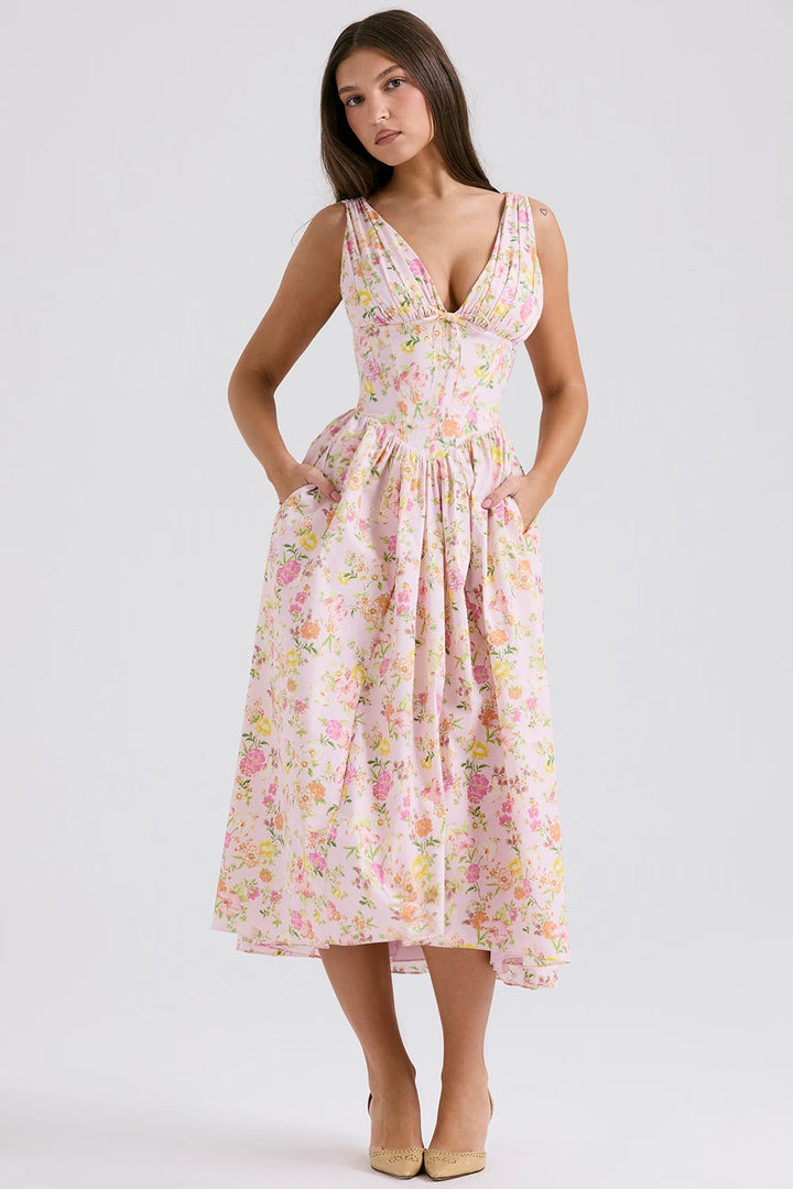 Women's Sunshine Wedding Midi Dress