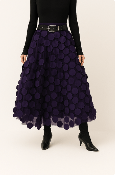 Women’s A-Line Midiskirt | Flowing Elegant
