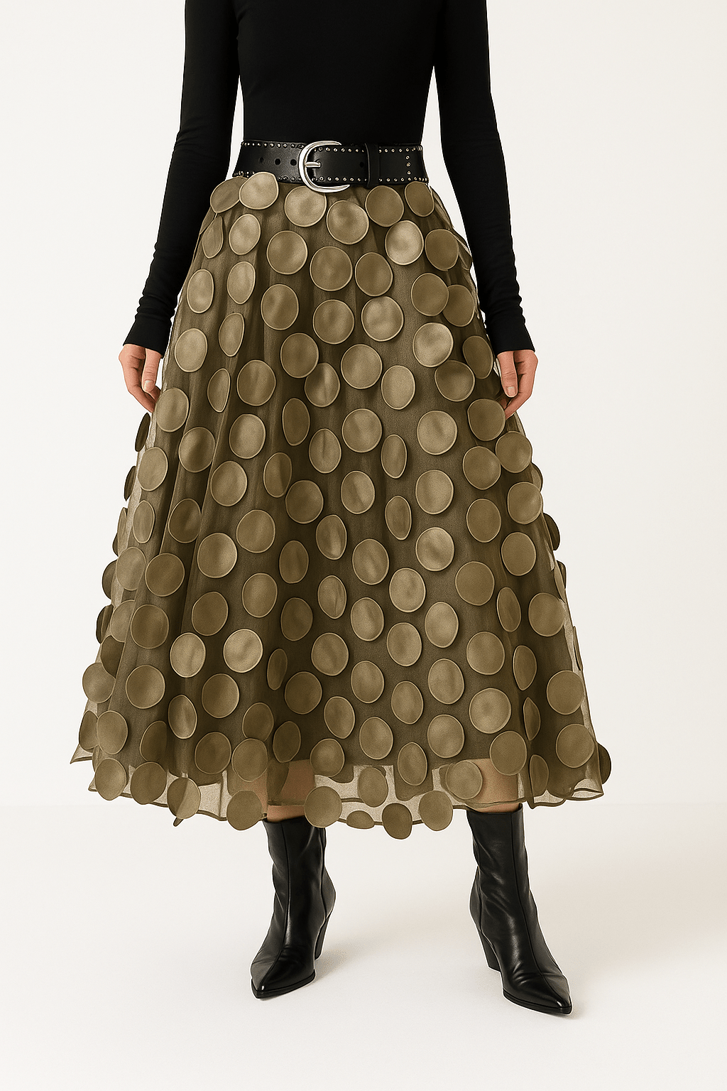 Women’s A-Line Midiskirt | Flowing Elegant