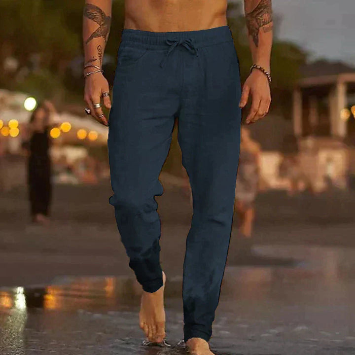 Relaxed Fit Summer Trousers for Men