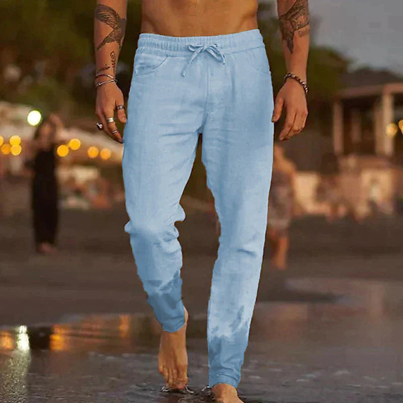 Relaxed Fit Summer Trousers for Men