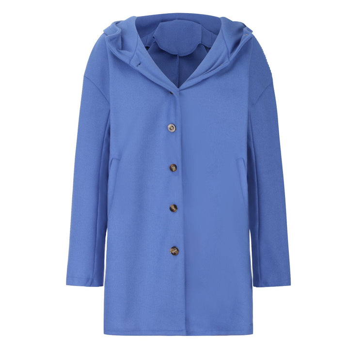 Jackets in a comfortable winter style for women with buttons and bags 8