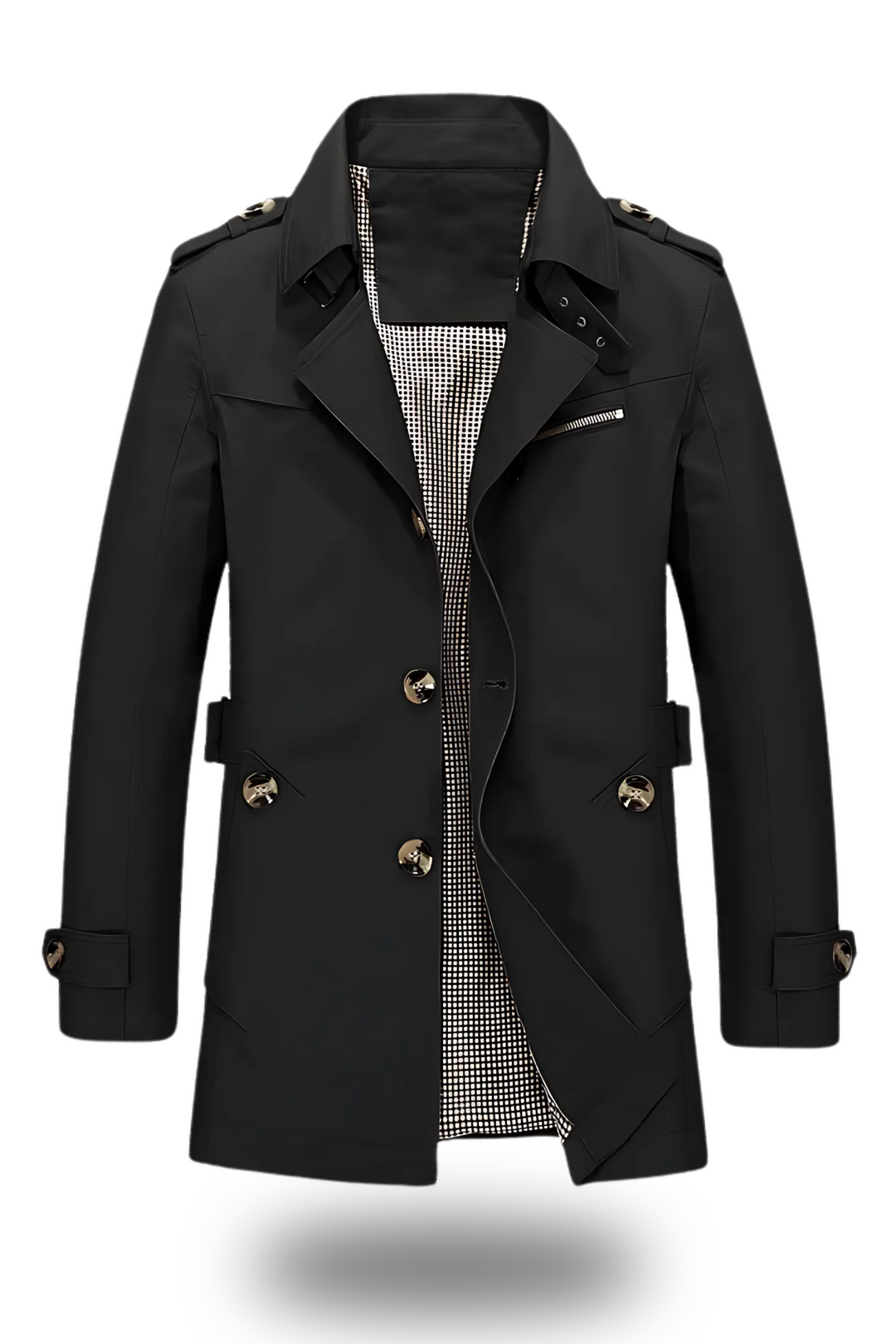 Jens Trenchcoat with folded collar 3