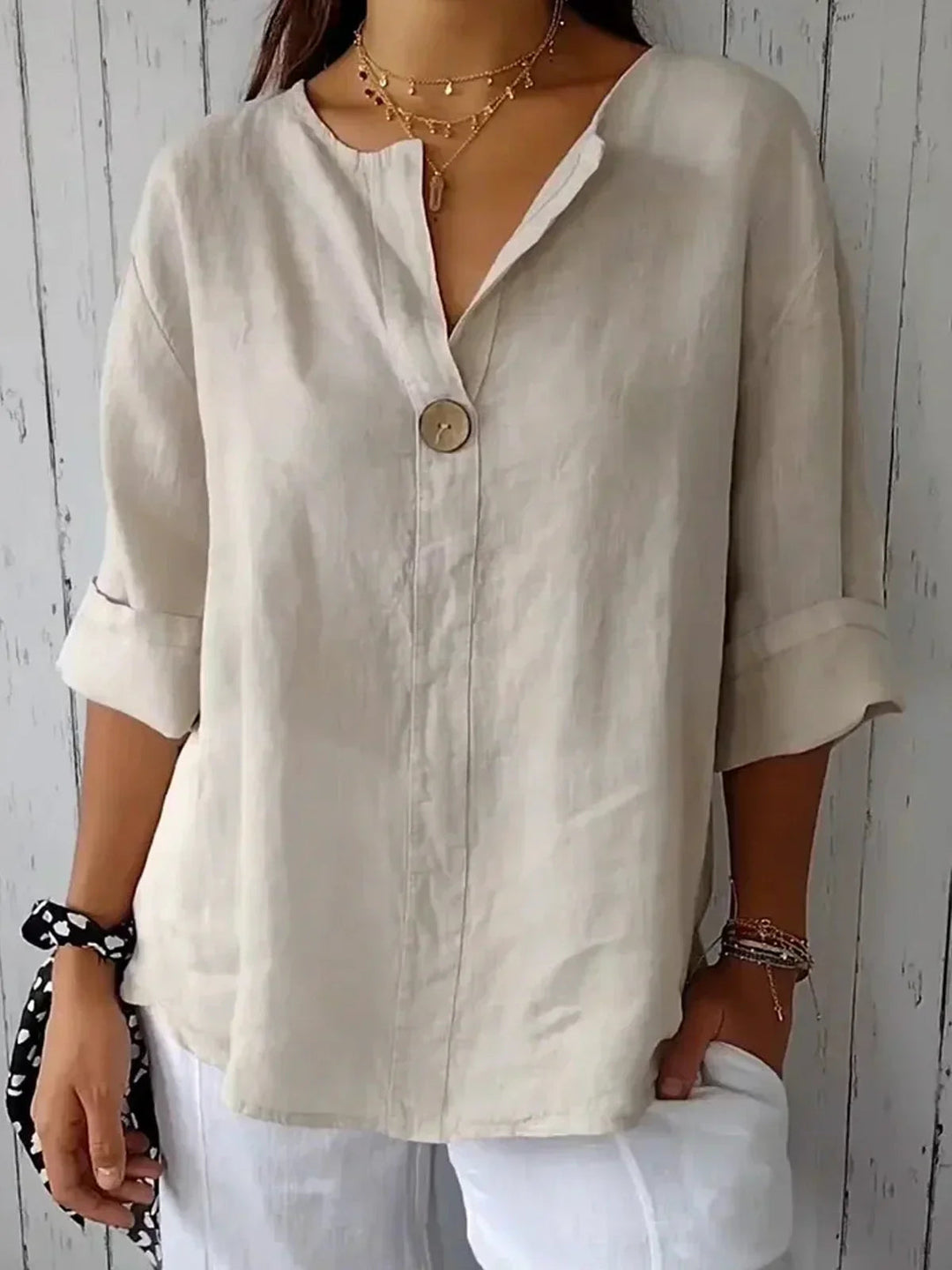 Jessa™ - Casual V-Neck Blouse 0