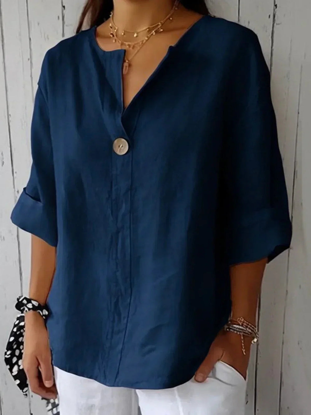 Jessa™ - Casual V-Neck Blouse 1
