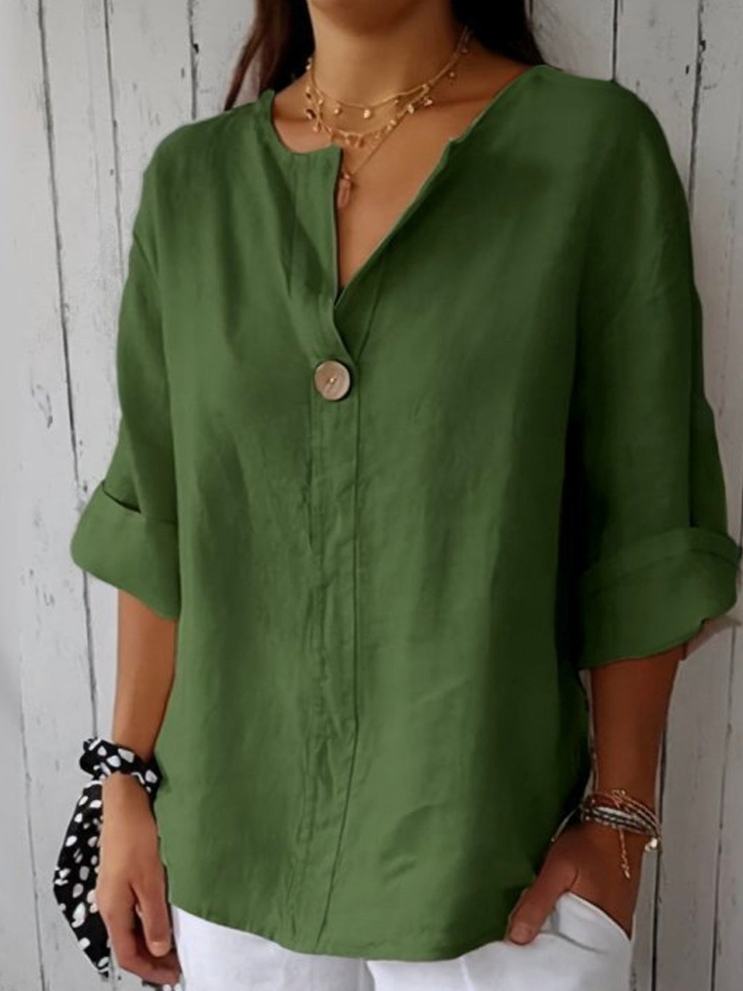 Jessa™ - Casual V-Neck Blouse 5