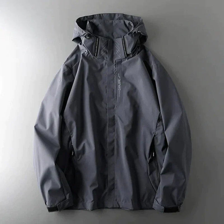 Hooded Winter Wind Jacket with Clean Design for Men