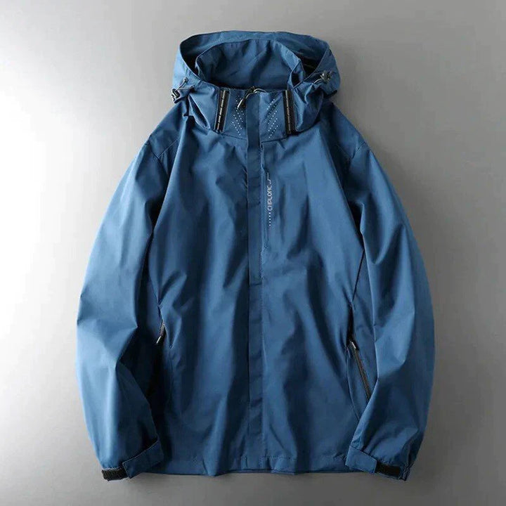 Hooded Winter Wind Jacket with Clean Design for Men