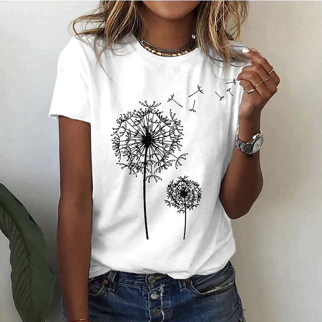 Ladies Summer T Shirt with a round neckline | Brief sleeve 4