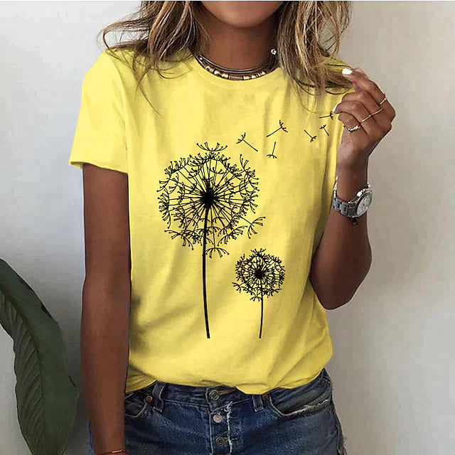 Ladies Summer T Shirt with a round neckline | Brief sleeve 5