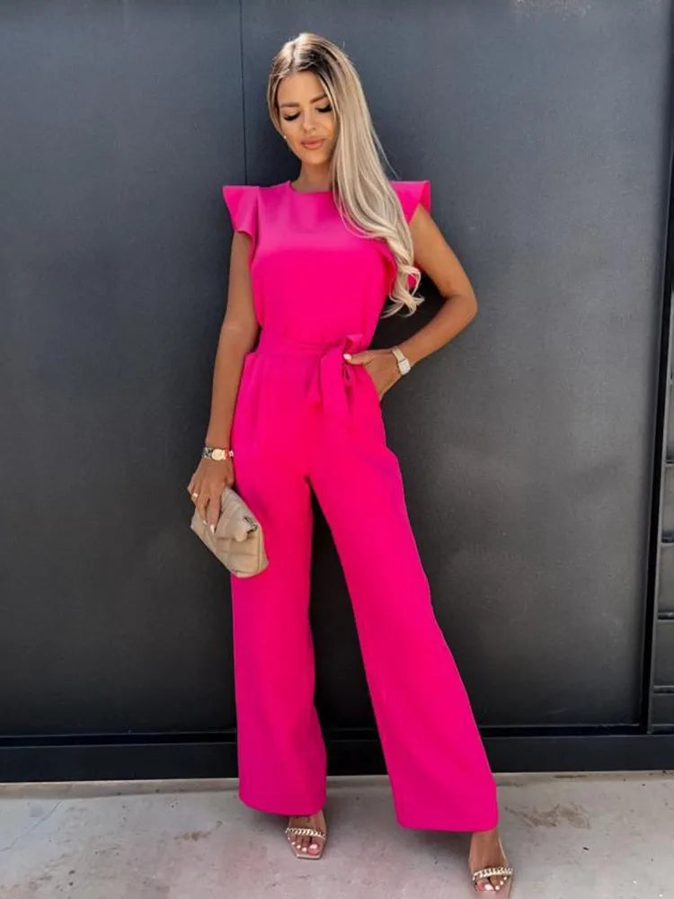 Ladies overall with ruffles | Long leg 2