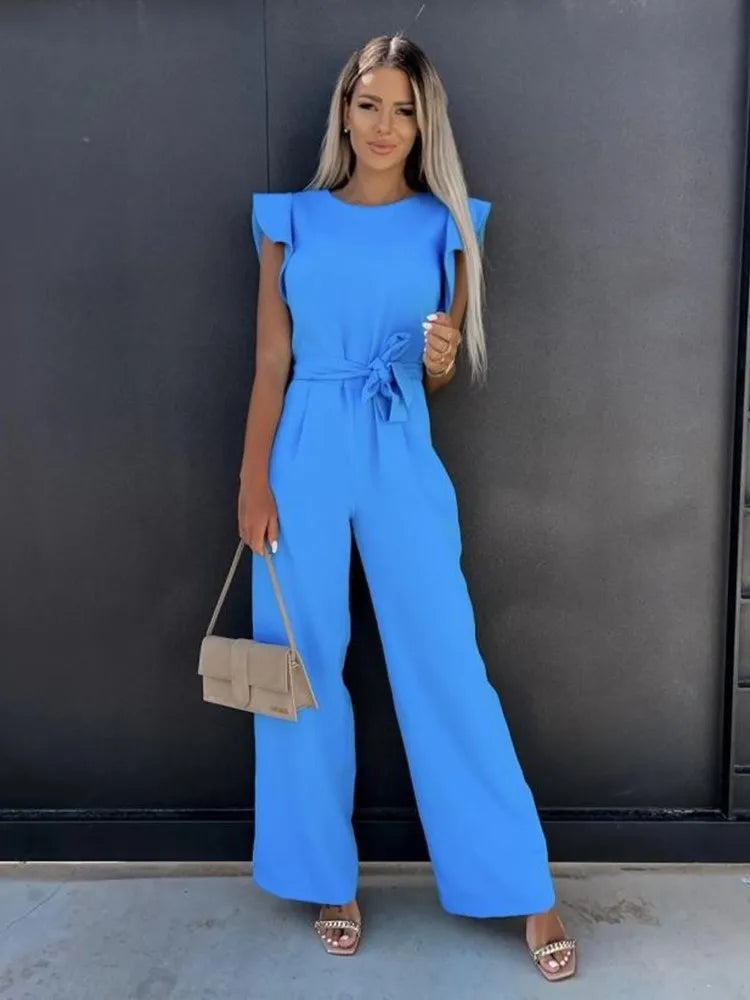 Ladies overall with ruffles | Long leg 3