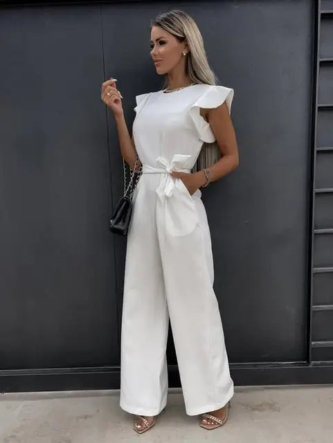 Ladies overall with ruffles | Long leg 4