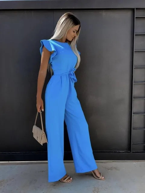 Ladies overall with ruffles | Long leg 7
