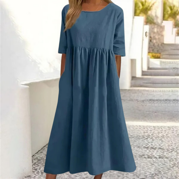 Light summer dress for women with a loose fit | Midi 2
