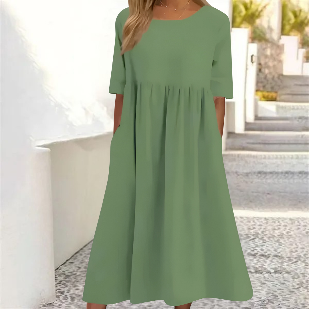 Light summer dress for women with a loose fit | Midi 4
